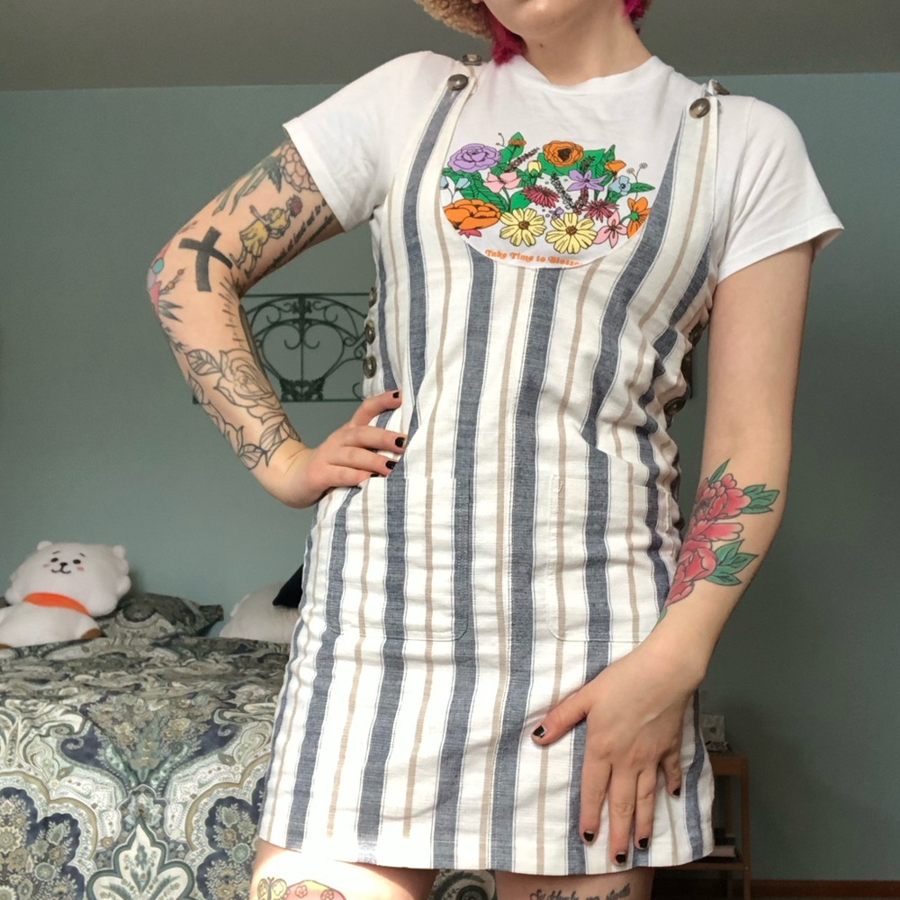 Very J Striped Cotton Jumper